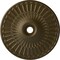 Ekena Millwork Galveston Ceiling Medallion (Fits Canopies up to 4 3/4"), 36 5/8"OD x 3 5/8"ID x 2 3/8"P, Brass CM36GLBRS - alternate 1